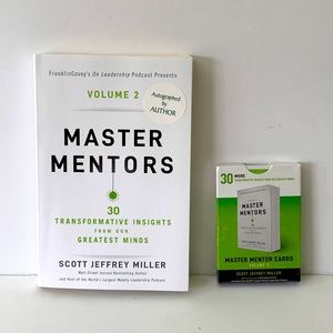 Master Mentors Volume 2: Autographed by the Author Book and Matching Cards